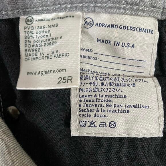 AG “The Legging Ankle” Jeans Size 25R Super Skinny Ankle Light Wash Grey - Picture 9 of 11